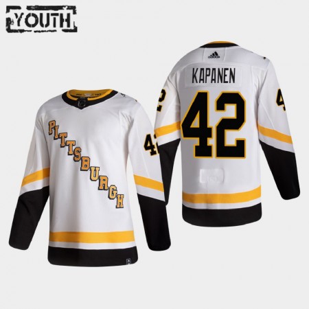 Pittsburgh Penguins Kasperi Kapanen 42 2020-21 Reverse Retro Authentic Shirt - Kinderen